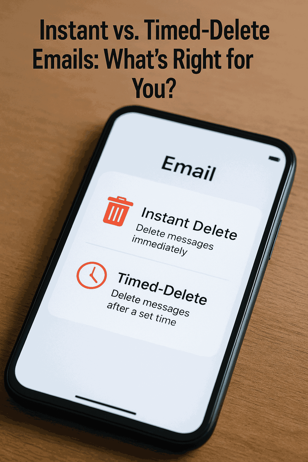 Instant vs. Timed-Delete Emails: Which Self-Destruct Option Fits You Best?