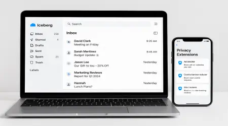 How Iceberg Mail Stacks Up Against Browser-Based Privacy Extensions